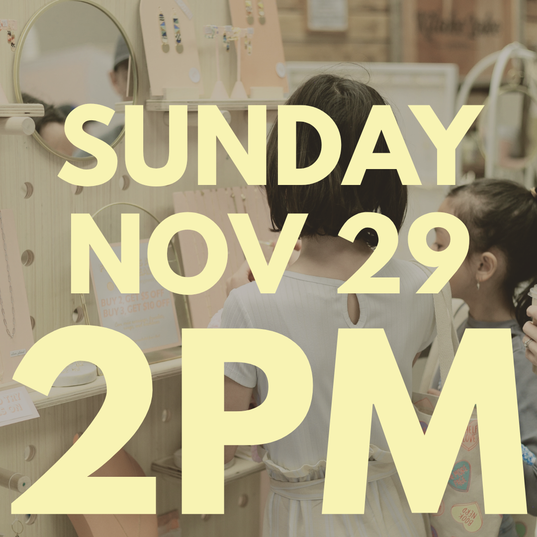 2 PM - Sask Maker Sale Christmas Market Ticket - SUNDAY, November 29th, 2026