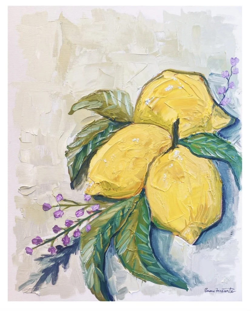 "When Life Gives You Lemons" Oil on Canvas