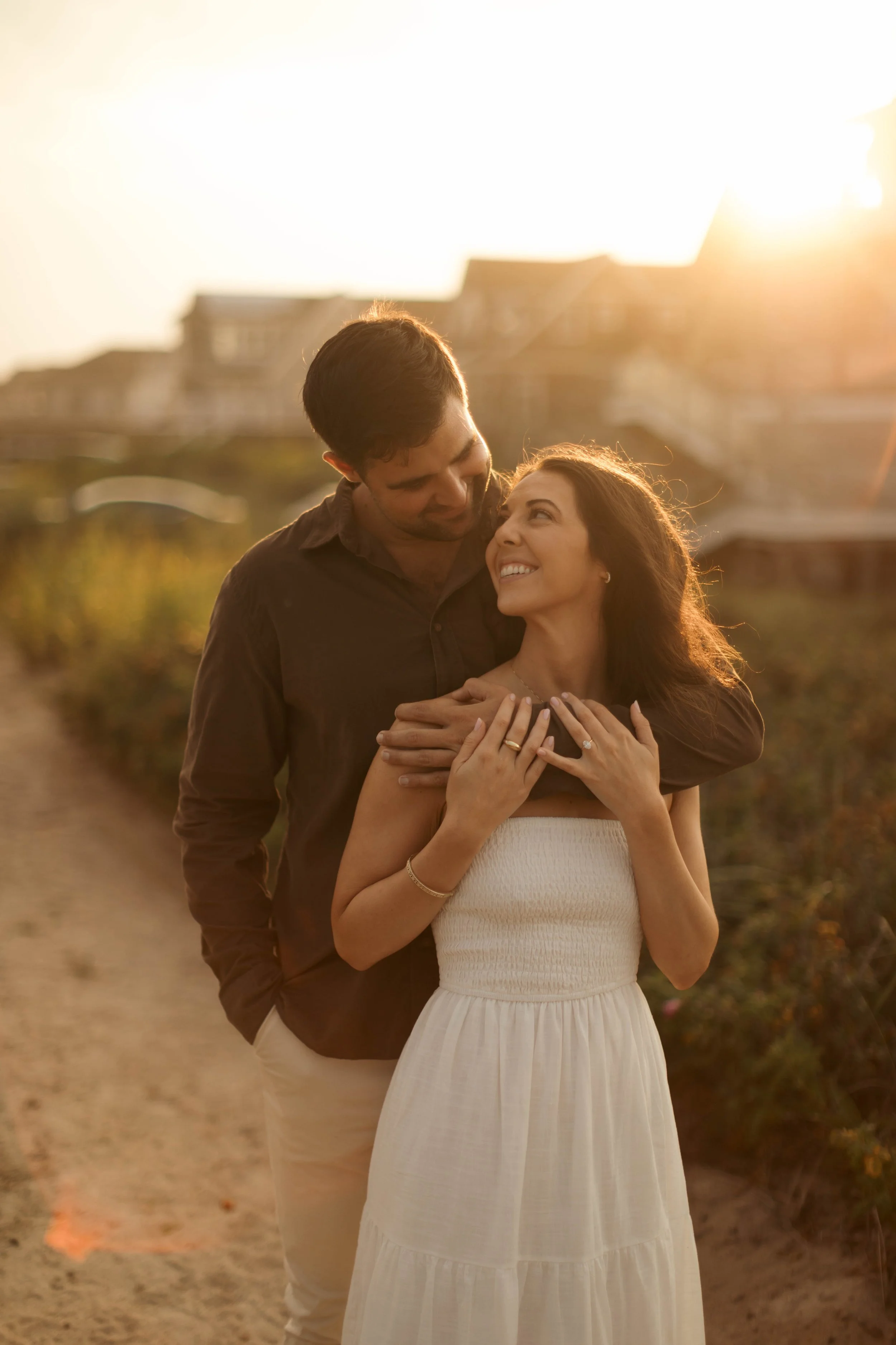 Conor and Kathryn after their engagement