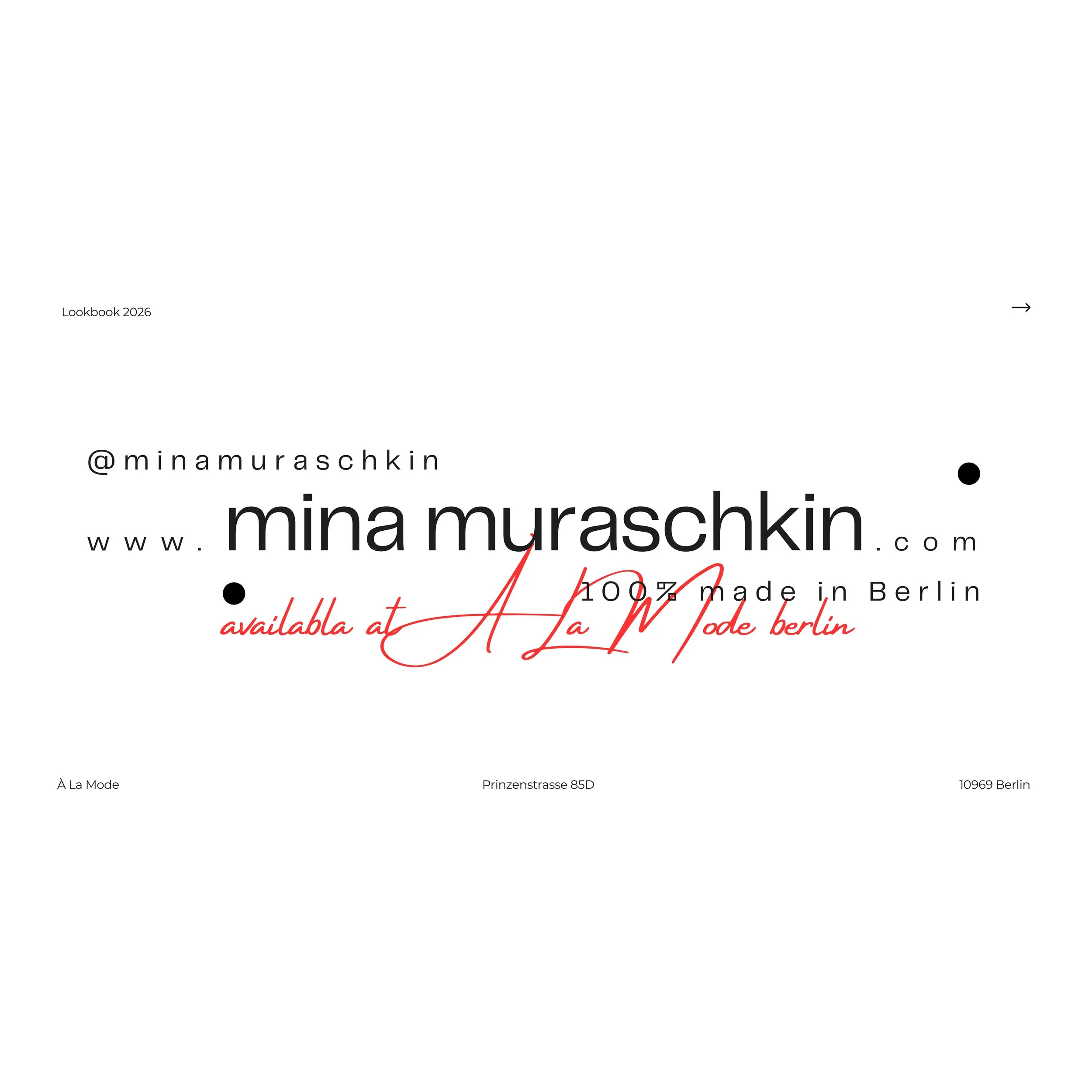 Mina Muraschkin Lookbook