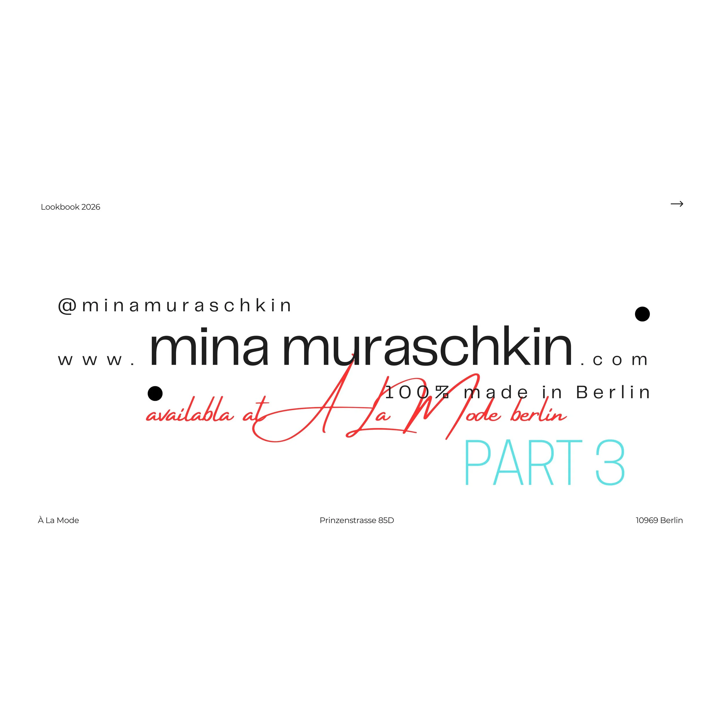 Mina Muraschkin Lookbook part 3