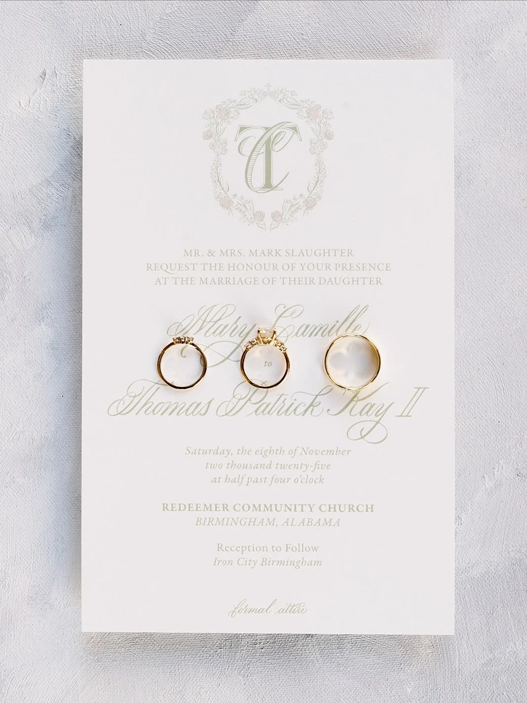 wedding invites for Camille &amp; Tommy&rsquo;s perfect day 💍🤍✨

🫶🏼invitations, crest, and calligraphy done by me !!!
🫶🏼photos by the amazing @emilymcintyrephotography !!!