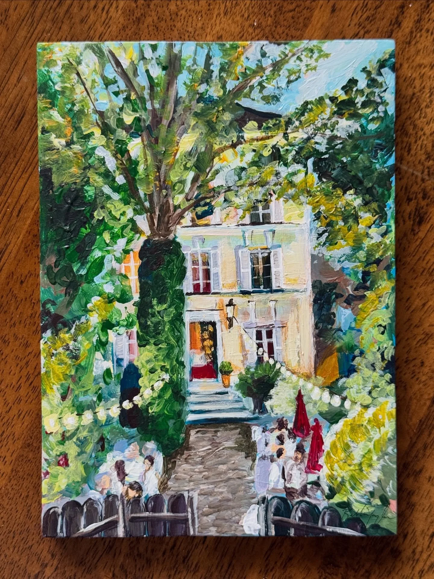 been challenging myself on these little studies to keep things loose and add layers upon layers until it all comes together&hellip; LOVE how this one turned out✨