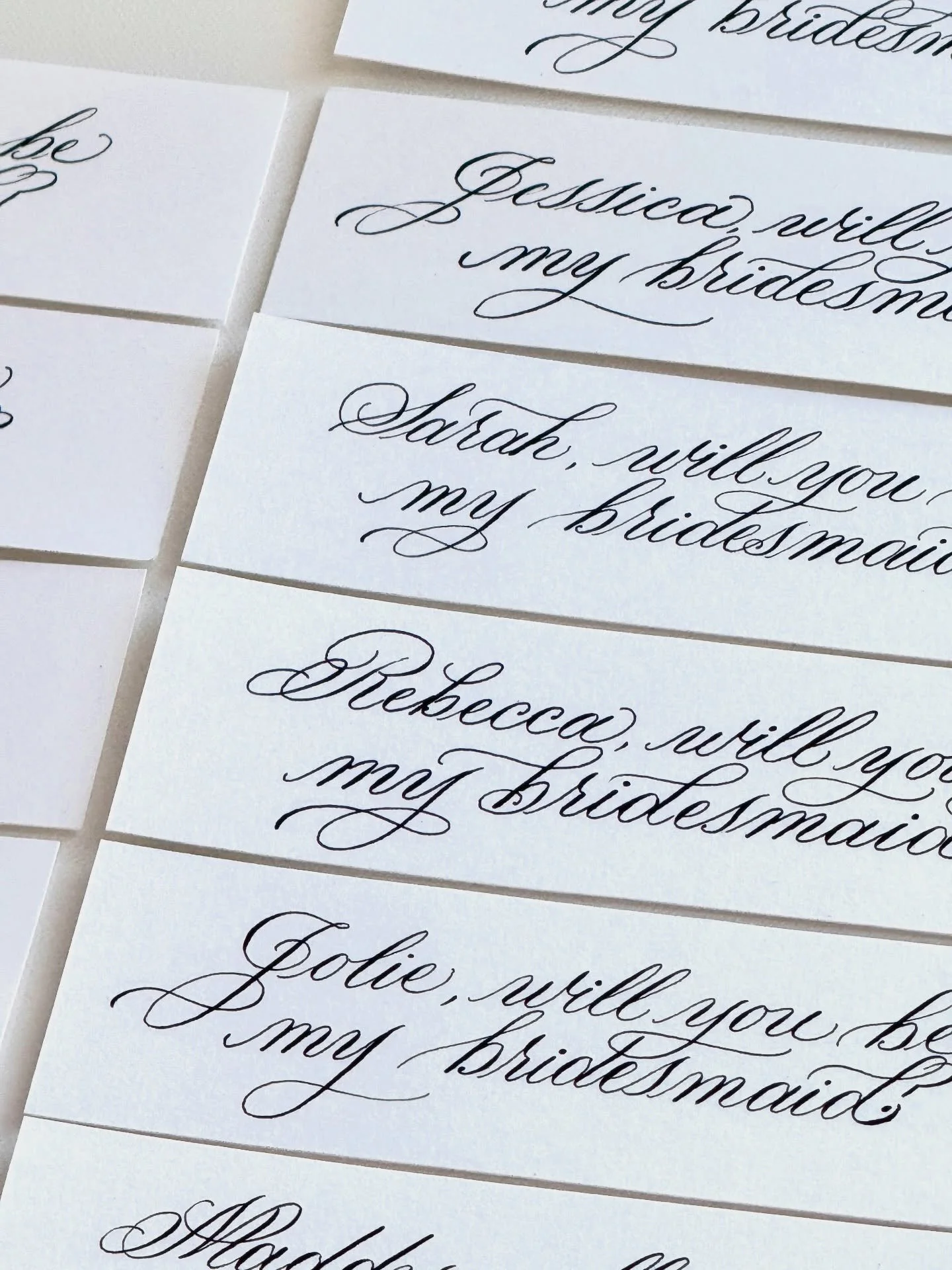 these little bridesmaid tags turned out TOO CUTE🥹🫶🏼✒️✨