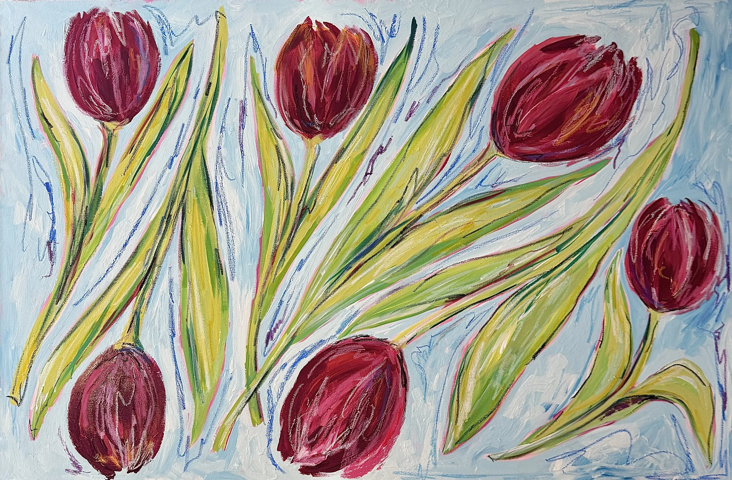 Wild and Precious — 22"x30" Acrylic Painting