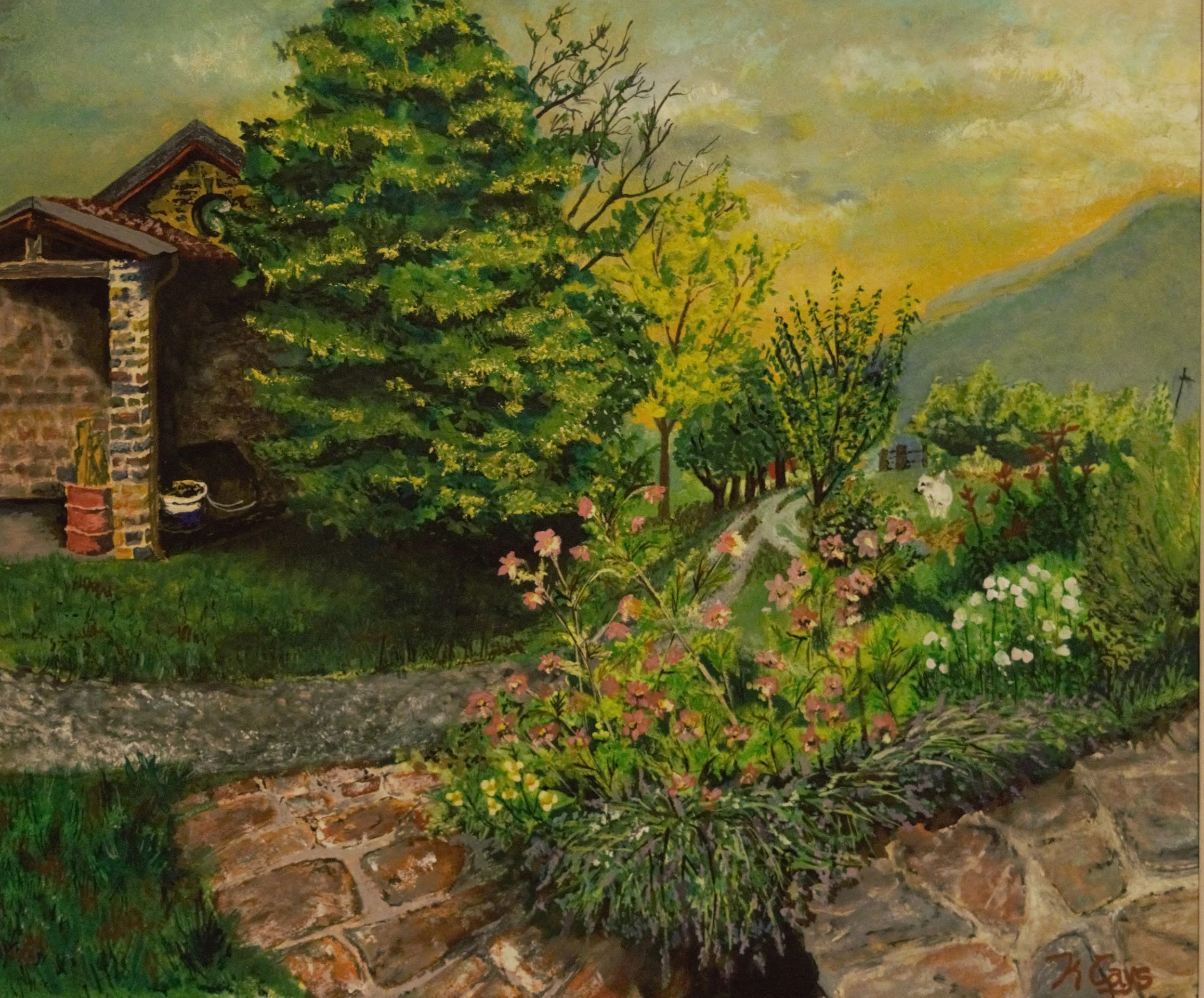 Back of the Casa. 2017. Acrylic on canvas. 11x14 inches..jpg