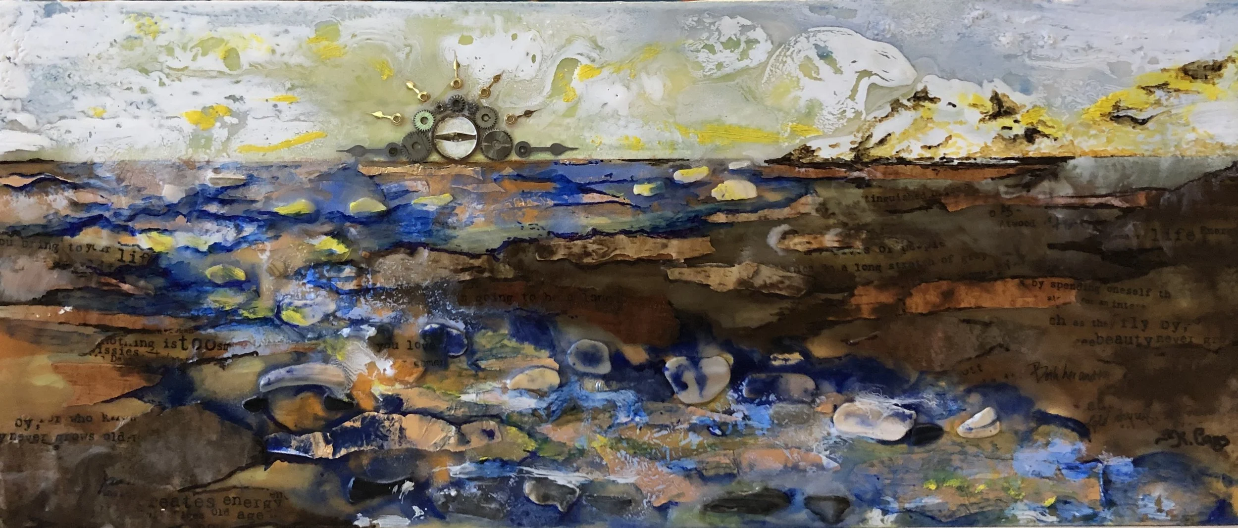 Time Apart. 2020. 5X12 inches. Encaustic collage.2.jpg