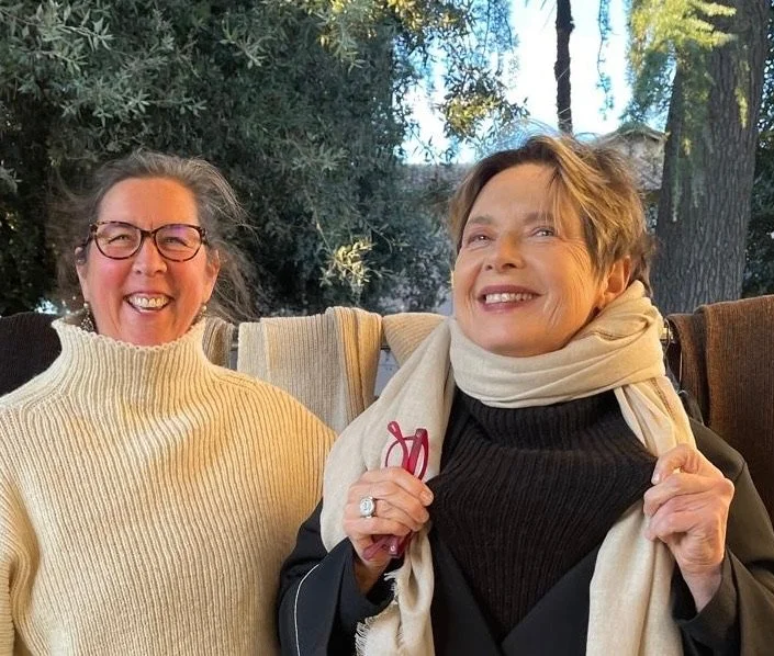 Isabella and I in our Future Vintage staples