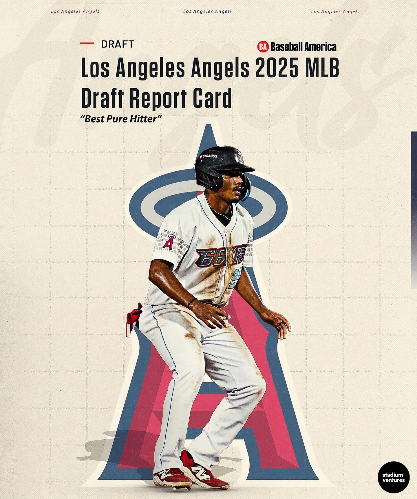 Congratulations to @angels prospect @jakemun15 on being named the Best Pure Hitter from the 2025 Draft class by @baseballamerica