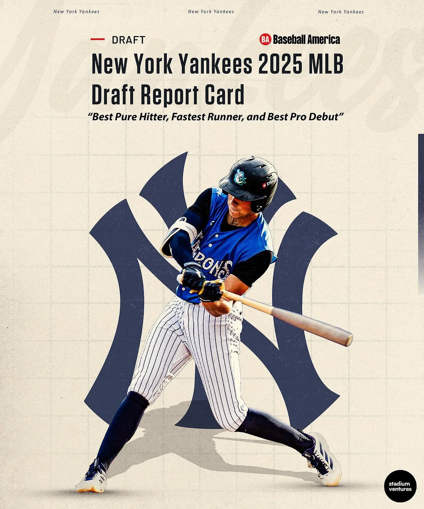 Congratulations to @yankees prospect @dax.kilby on being named Best Pure Hitter, Best Pro Debut and Fastest Runner from the 2025 Draft class by @baseballamerica