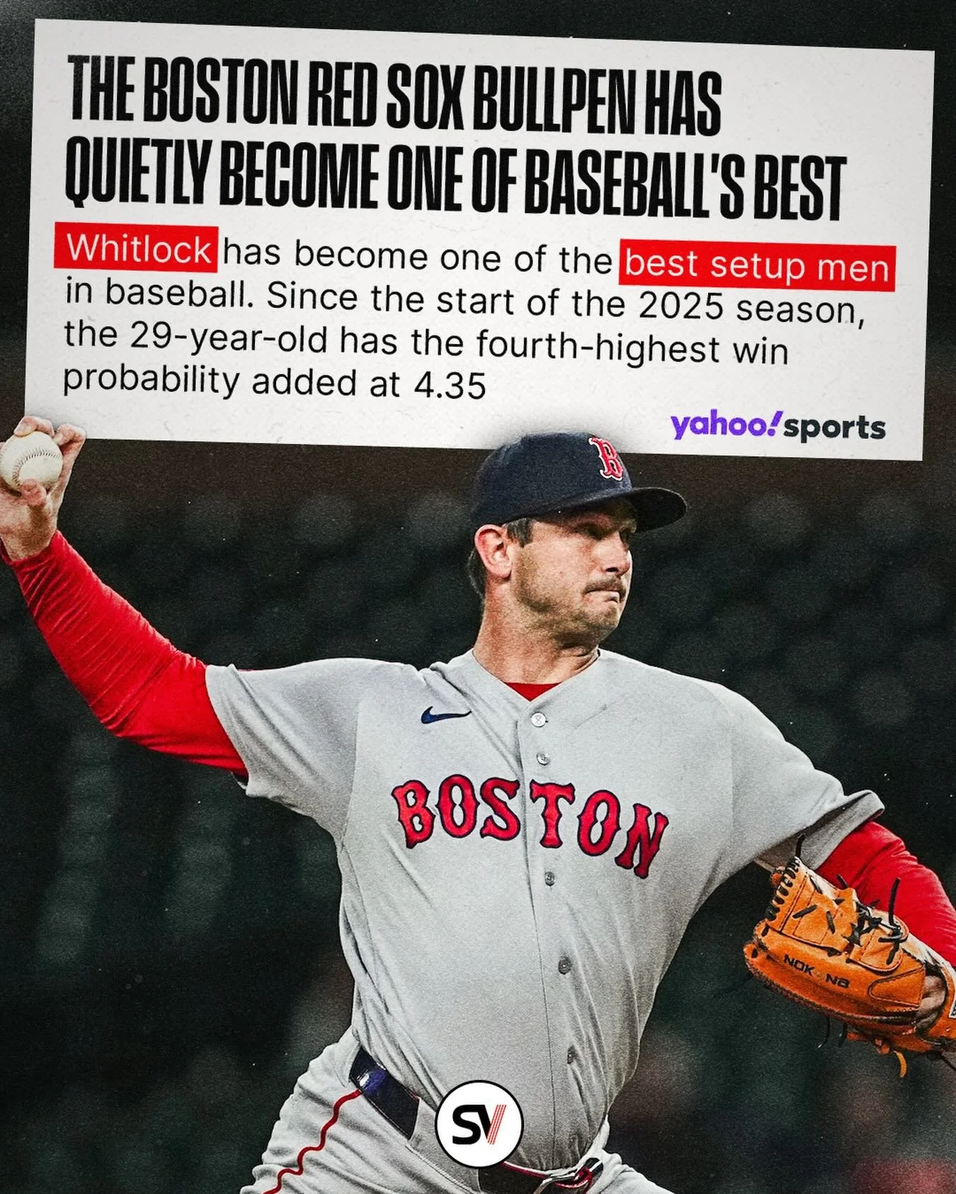 Among @mlb relievers since the start of 2025, Garrett Whitlock ranks 4th in win probability added at 4.35. Whitlock has made 81 appearances for Boston during that span with a 10-4 record, striking out 115 over 91.1 innings while carrying a 2.36 ERA a