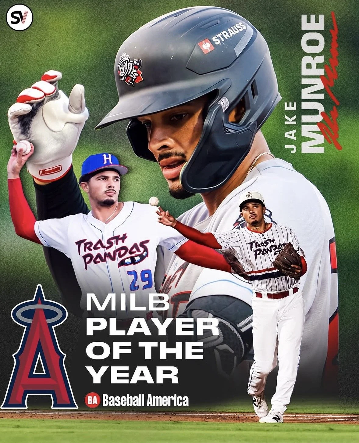 Jake Munroe is named MILB Player of the Year.