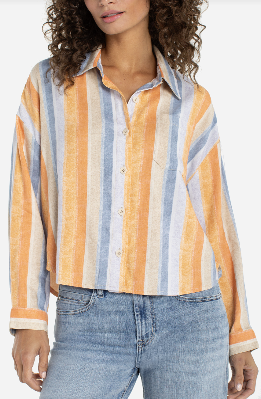 Liverpool Aperol Afternoon Button Down