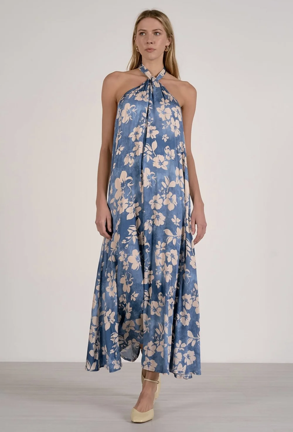 chinese dress ladies elan Collared Sleeveless Maxi Dress – Inherit Co main image 1