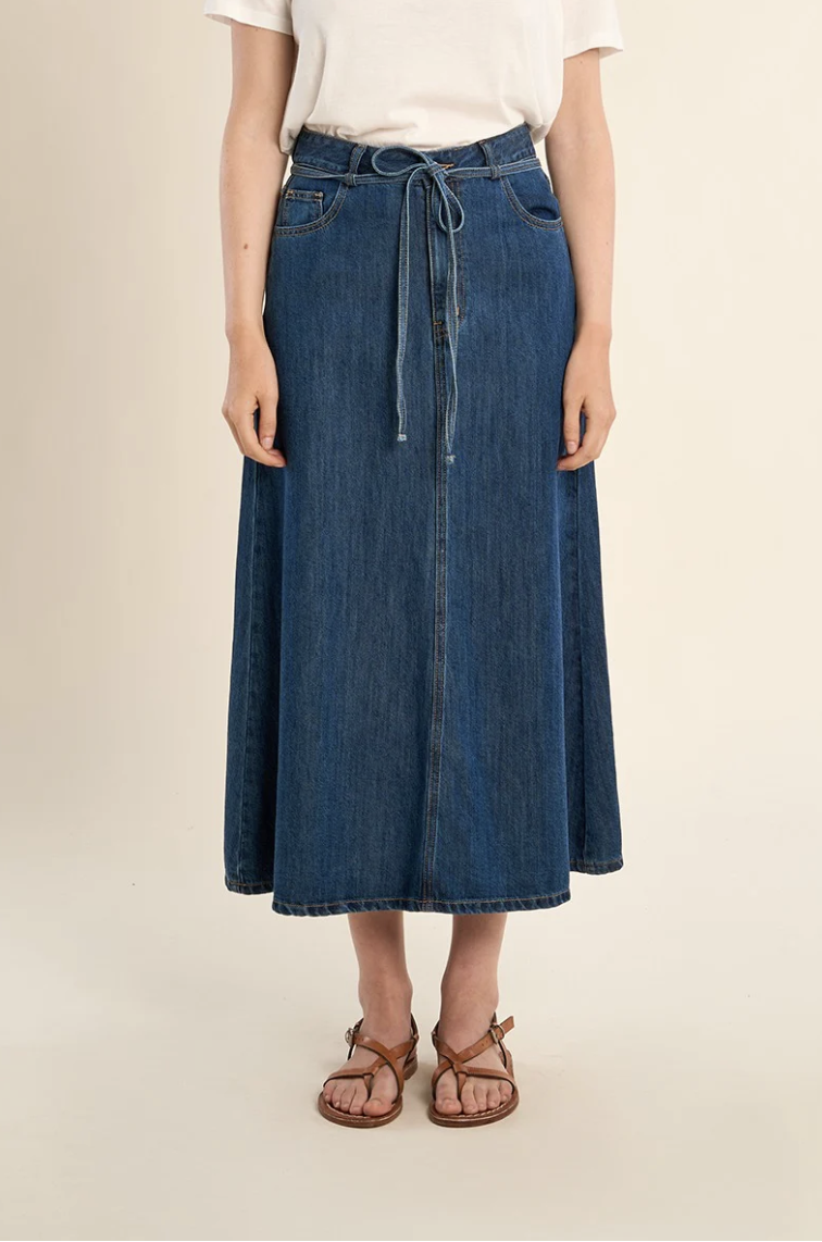 Timeless Tie Midi Skirt