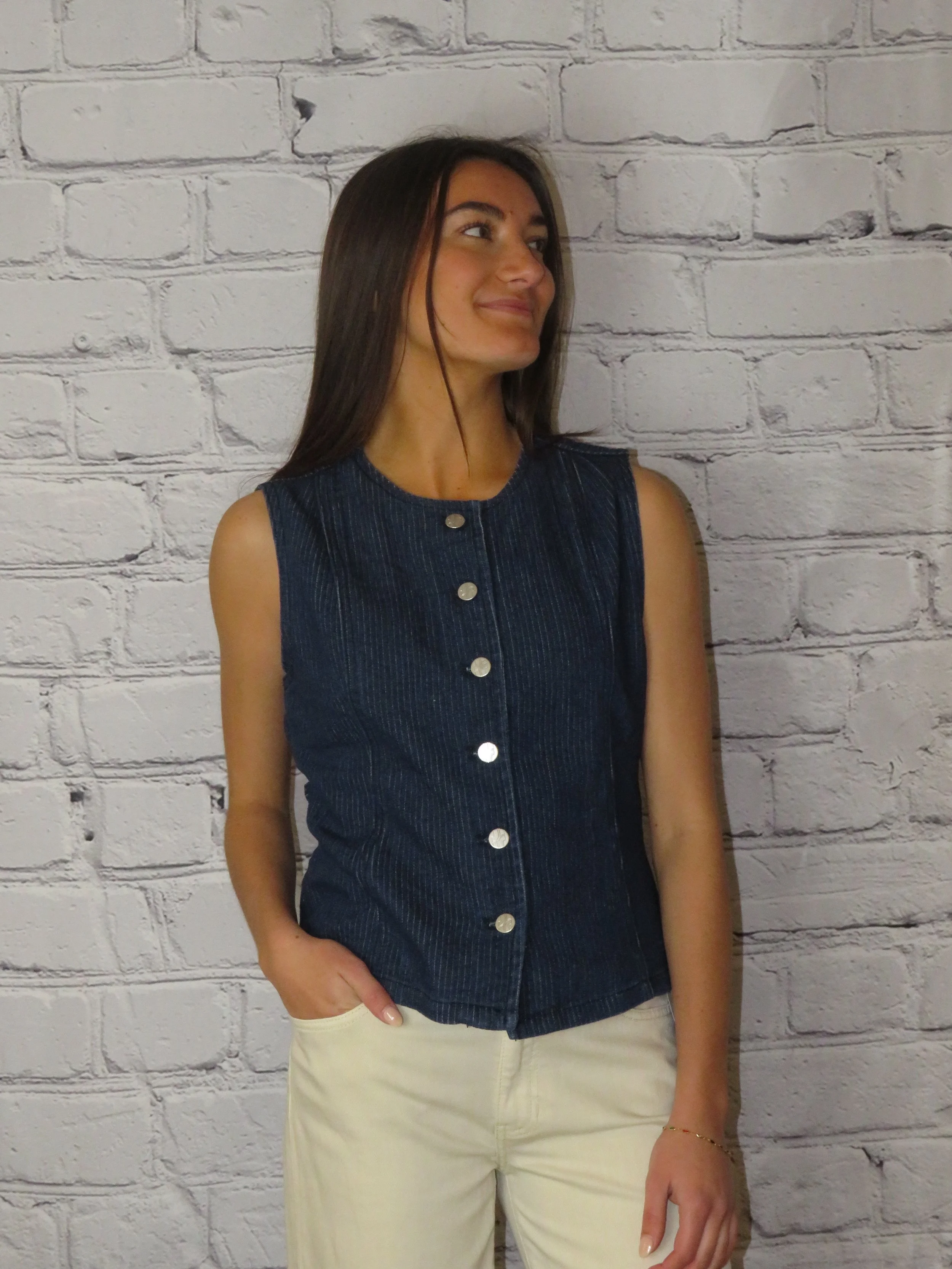 The Silver Lining Denim Vest