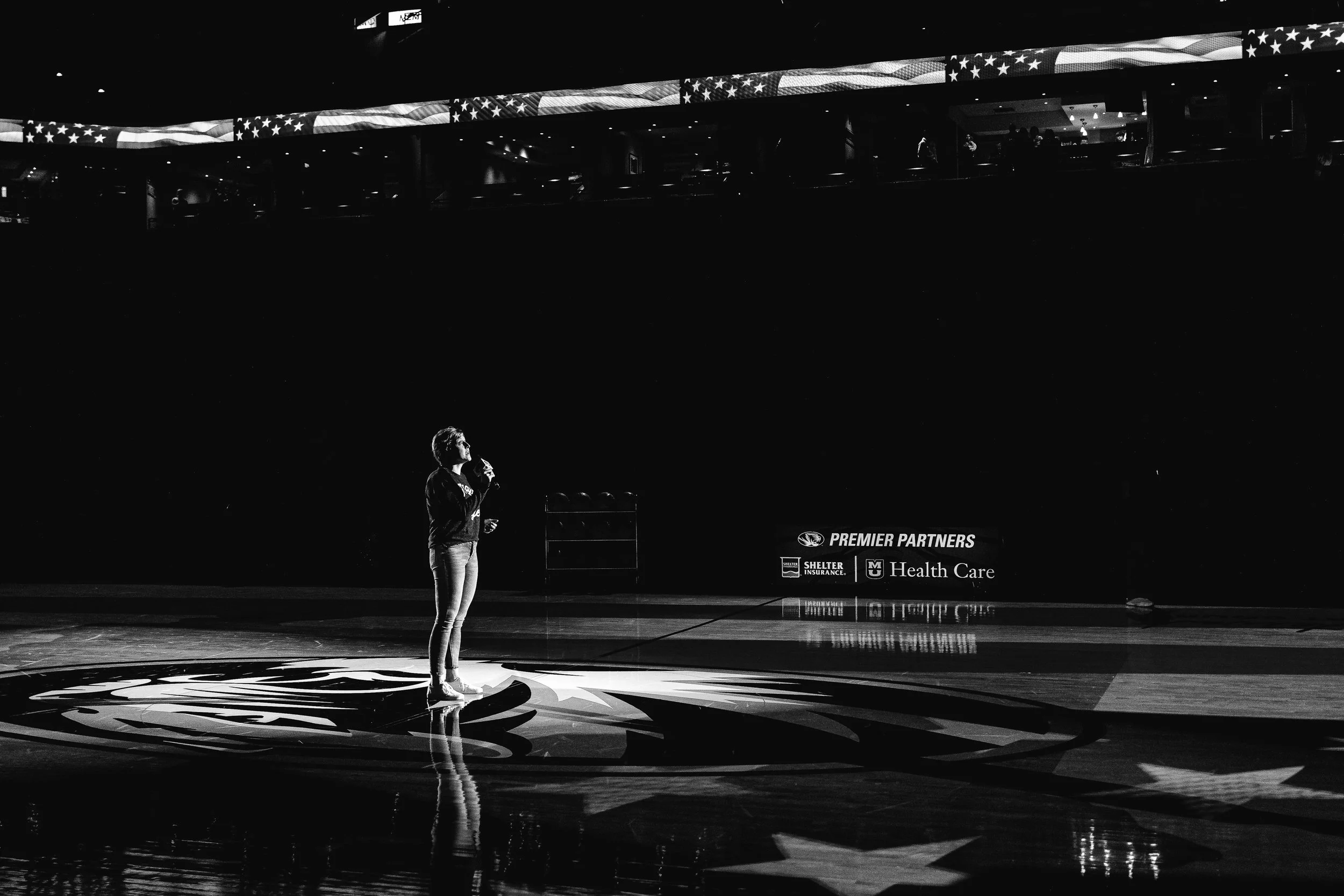 The National Anthem from Lindenwood Men's Basketball @ Mizzou