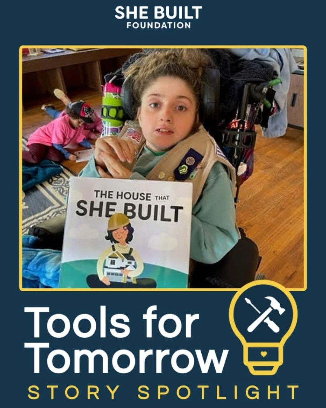 Today, we want to show you the powerful impact your donations are already having on young lives and their communities. 💛 

We recently received incredible feedback from a Girl Scout troop member&rsquo;s parent who completed The House That She Built 
