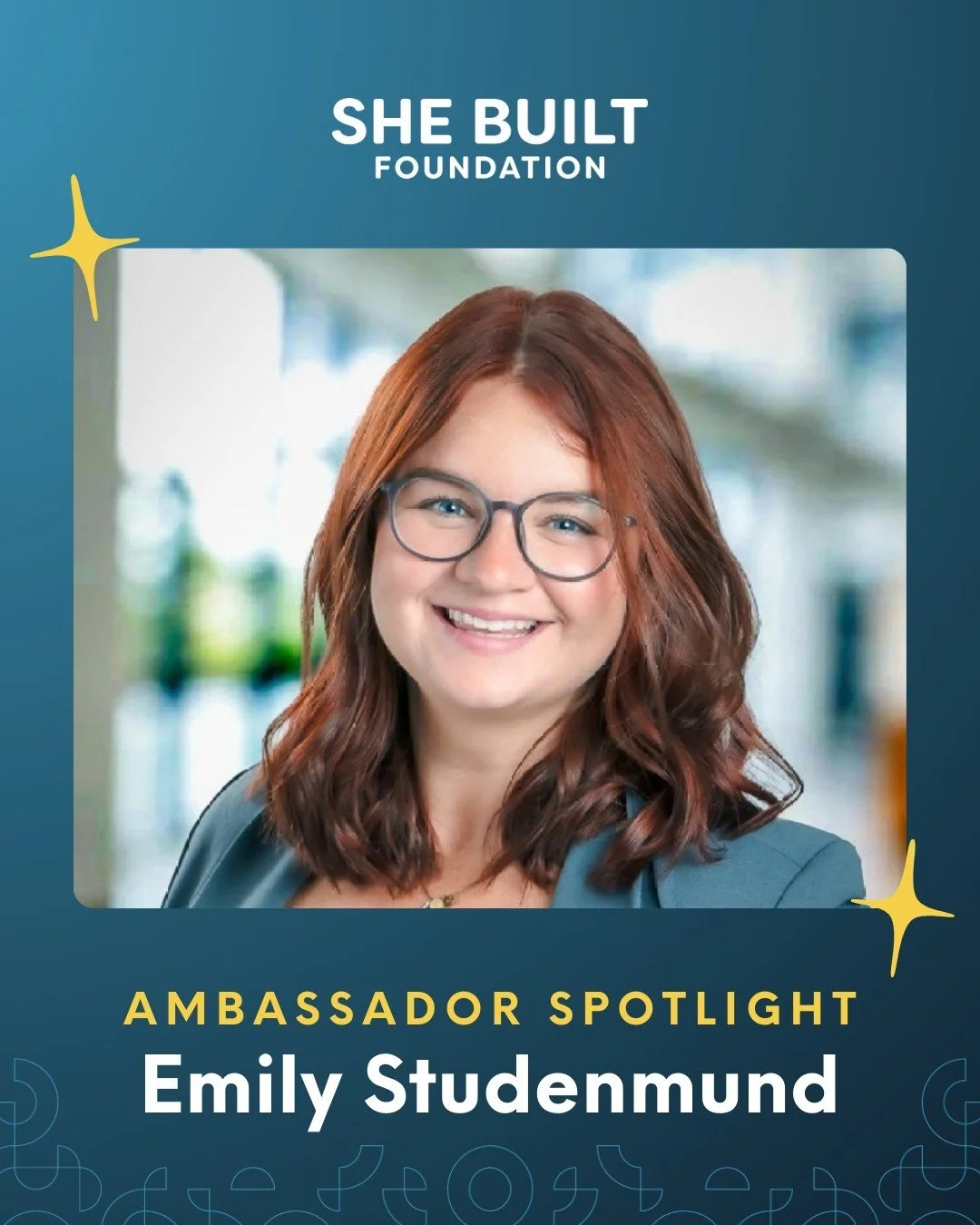 Today, we celebrate our She Built Ambassador @EmilyStudenmund, whose leadership and passion have earned her a place in Pro Builder&rsquo;s Young Guns &amp; Legends Class of 2025! 👏

Emily&rsquo;s work at @WayneHomes as the Director of Marketing and 