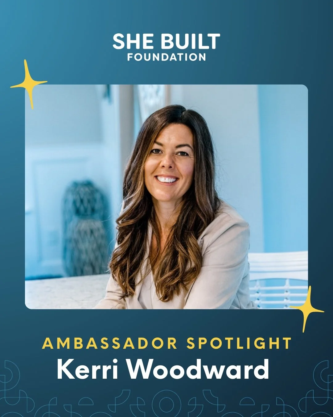 From breaking barriers to building communities, She Built Ambassador Kerri Woodward shows what's possible. 💛

As the new President of @ChesHomes, she's not only shaping homes, but she's also shaping the future for the next generation of builders. 🛠