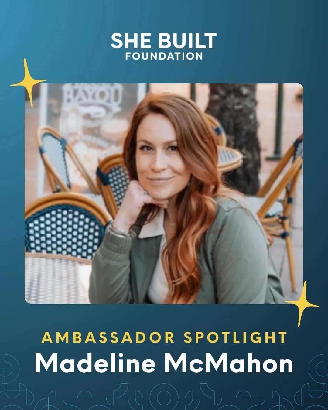 We're spotlighting She Built Ambassador Madeline McMahon! She recently helped bring The House That She Built to a second-grade classroom, connecting students with the world of building through storytelling and hands-on conversation. 👷 ♀️🛠️

Student