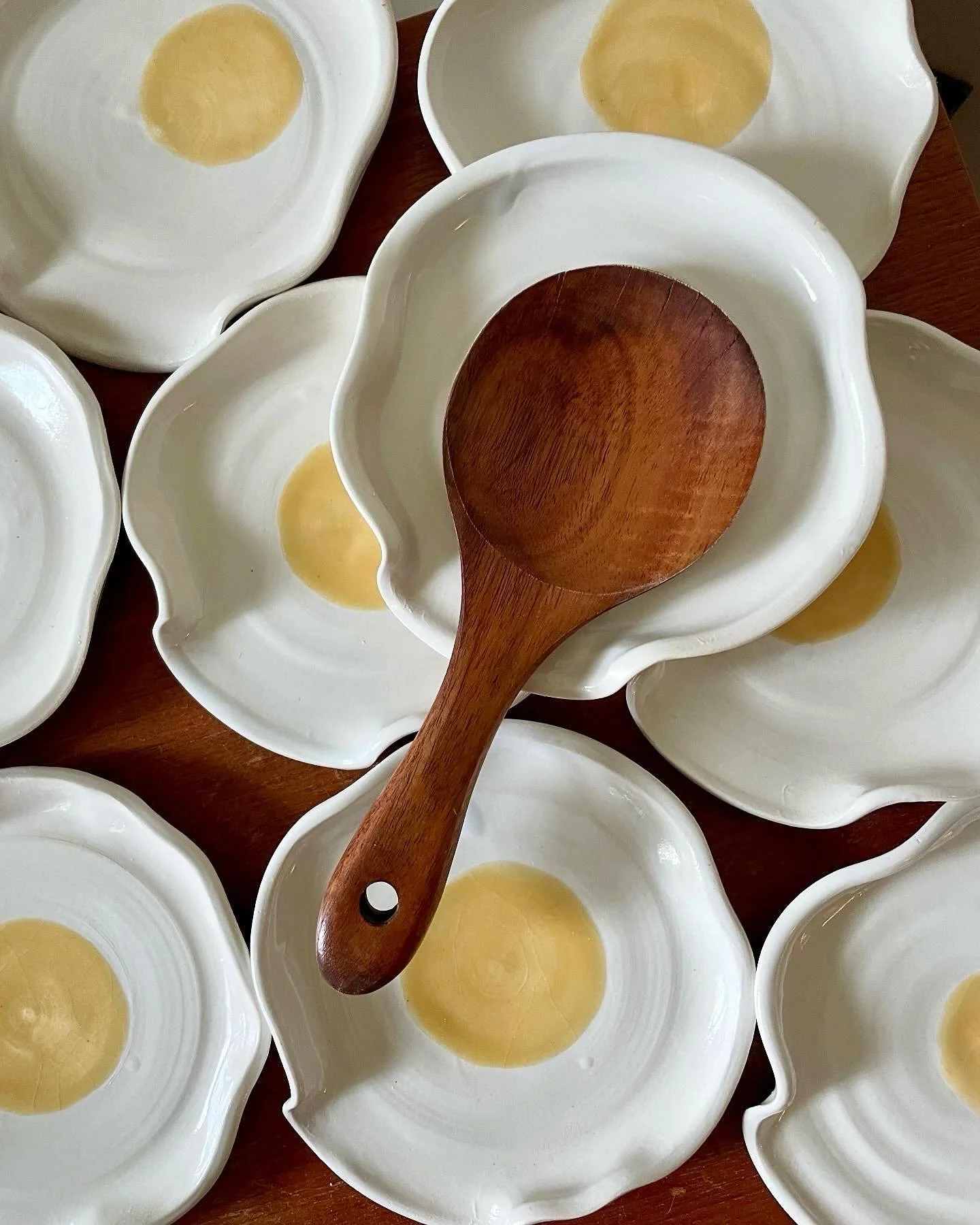 fried egg spoon rests