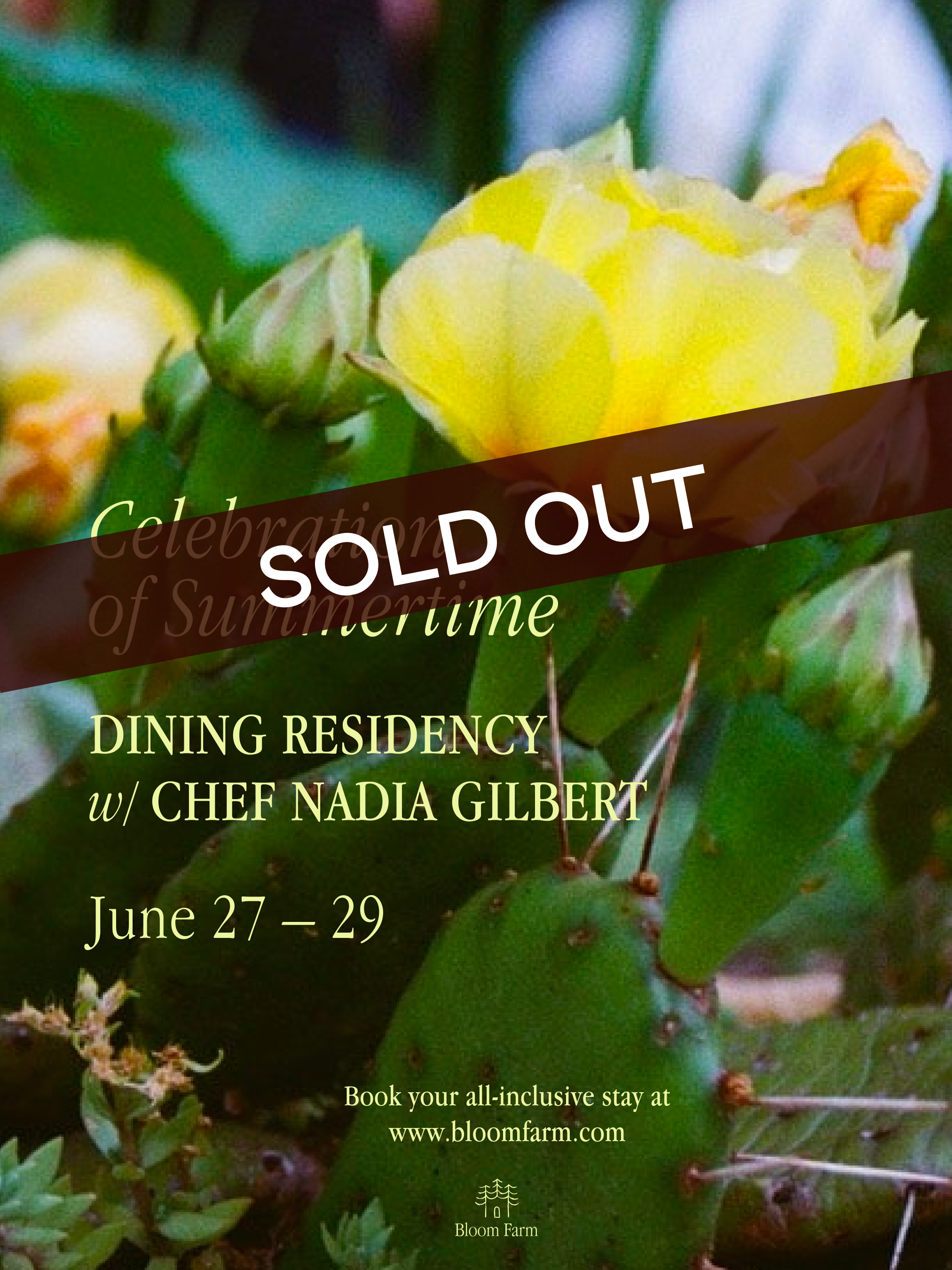 [SOLD OUT] All-inclusive Stay feat. Nadia Gilbert (Copy)