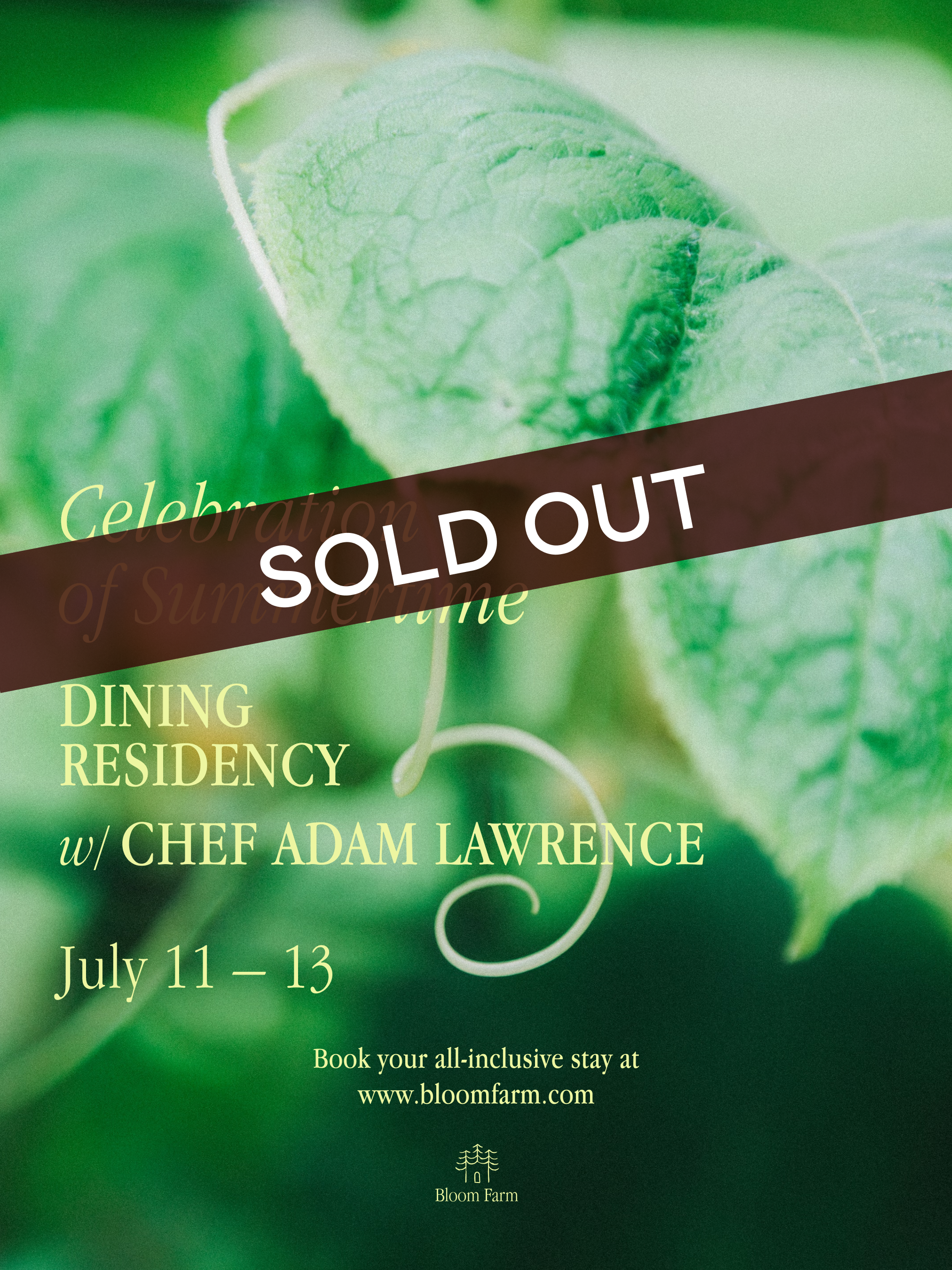 [SOLD OUT] All-inclusive Stay feat. Adam Lawrence (Copy)