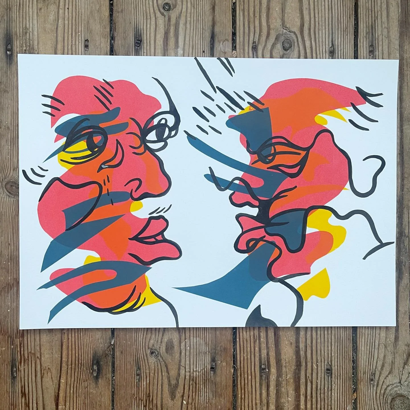 Some new varied editions for the feed ;) really proud of these ones. Gonna have a big update on the website in a few weeks  with new works and will be selling these on there

&pound;95 each, varied edition of 5. 3 layered hand screenprinted design wi