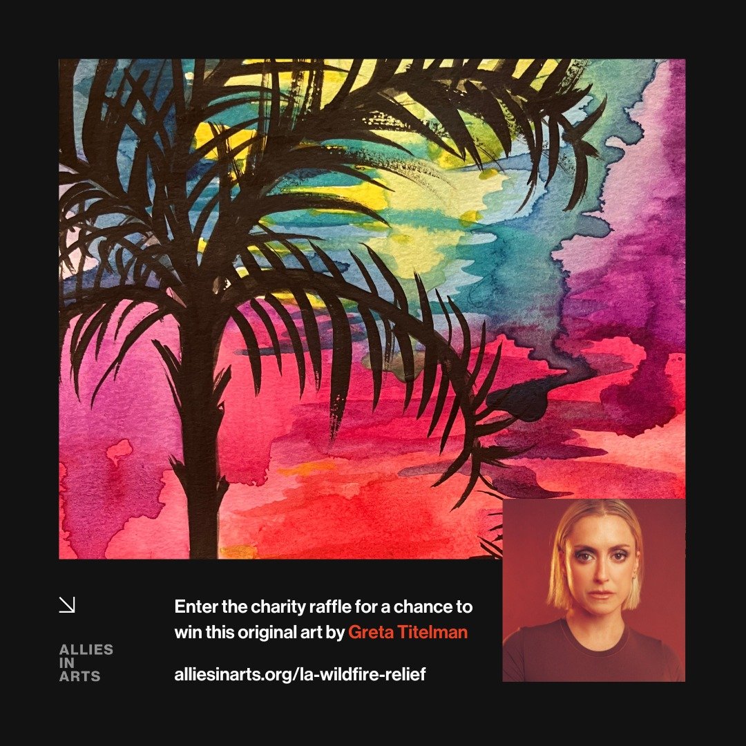 Original Artwork by @gertiebird ✨ 🎨 

Show LA Some Love! ❤️ Enter to win this original artwork &amp; support artists displaced by the LA Fires.

🎟️ $20 per ticket (no limit)
💯 100% of proceeds go to support BIPOC, LGBTQ+, and female-identified art