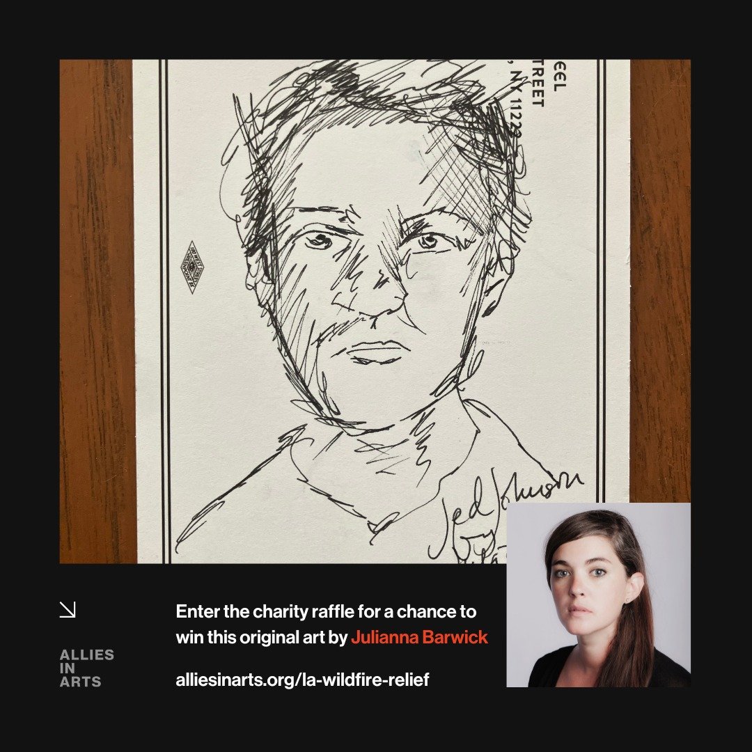 Original Drawing by @juliannabarwick ✨ 🎨 

Show LA Some Love! ❤️ Enter to win this original artwork &amp; support artists displaced by the LA Fires.

🎟️ $20 per ticket (no limit)
💯 100% of proceeds go to support BIPOC, LGBTQ+, and female-identifie