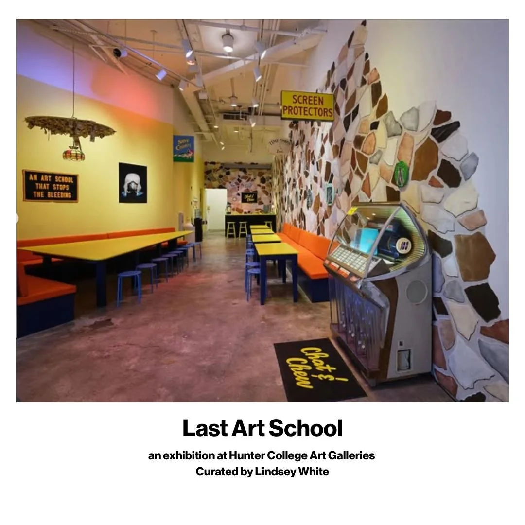 Last Art School: A Project by Lindsey White
205 Hudson St, Tribeca — On view through Nov 22, 2025
Spotlighting Last Art School — a two-floor exhibition that turns the gallery into a space for making, meeting, and thinking about what art