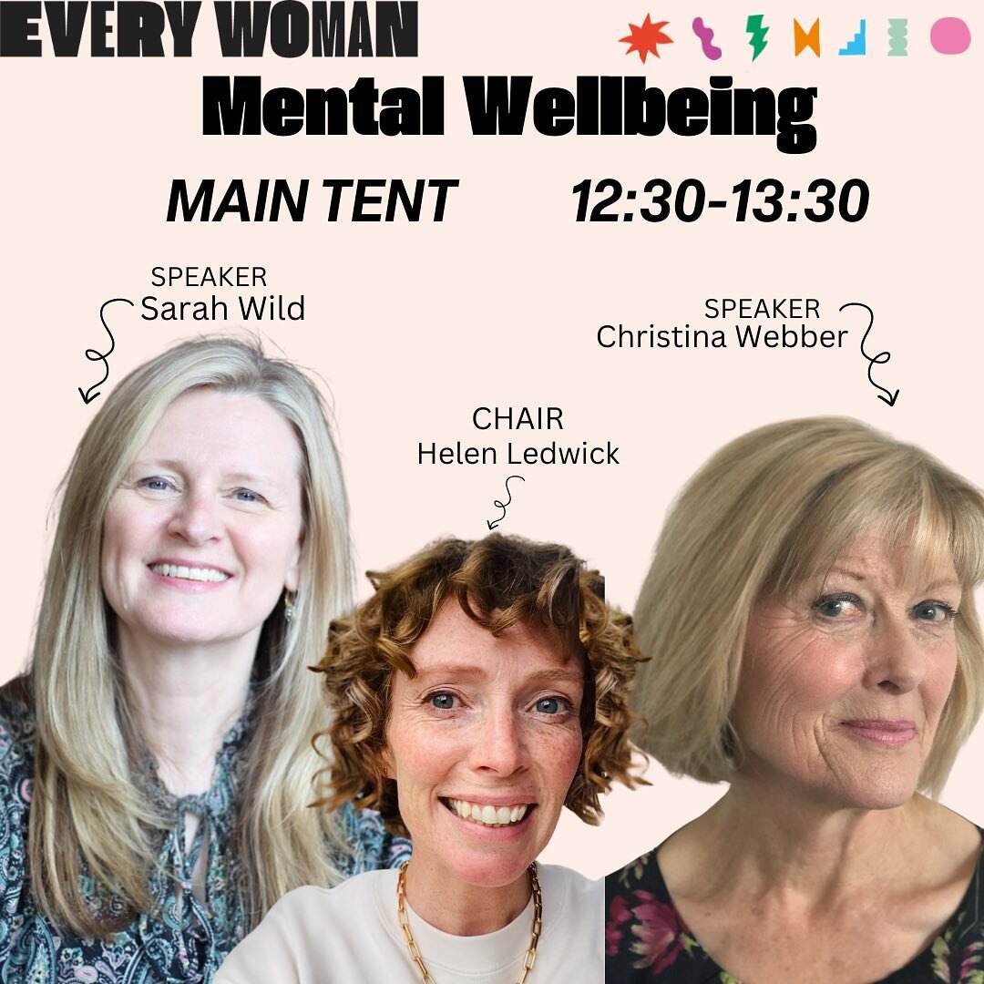 ANNOUNCING OUR MAIN STAGE TALK NUMBER 3&hellip;

Catch Sarah Wild and Christina Webber chatting all things mental well-being with returning favourite and EWF Ambassador @whymumsdontjump this June!

There&rsquo;s some small bios here but you can find 