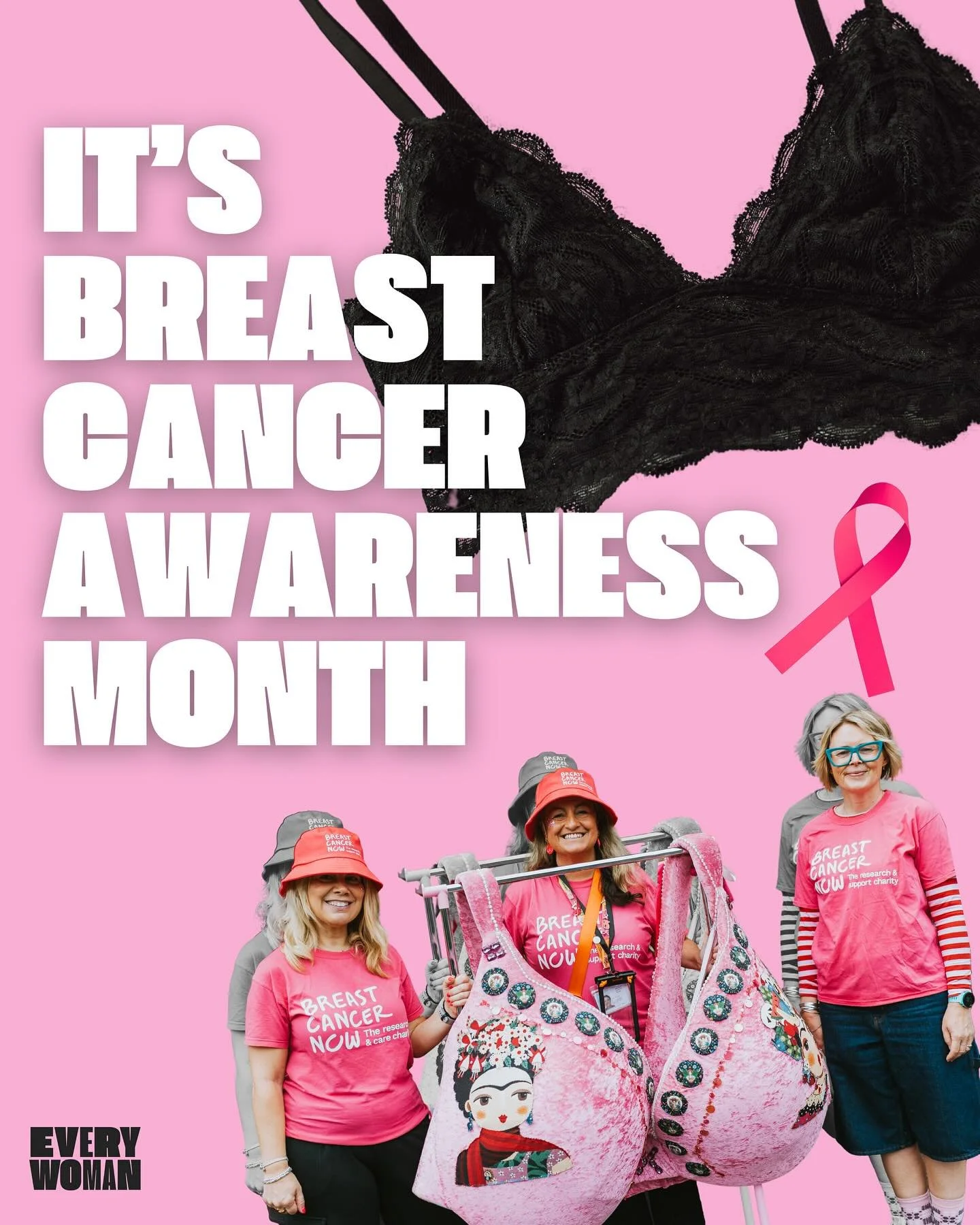 October is Breast Cancer Awareness Month🎗️❗️
At EveryWoman Festival, we believe that knowledge is power and community is strength. We know that Breast Cancer doesn&rsquo;t just impact lives in October!

Breast Cancer affects 1 in 8 women in their li