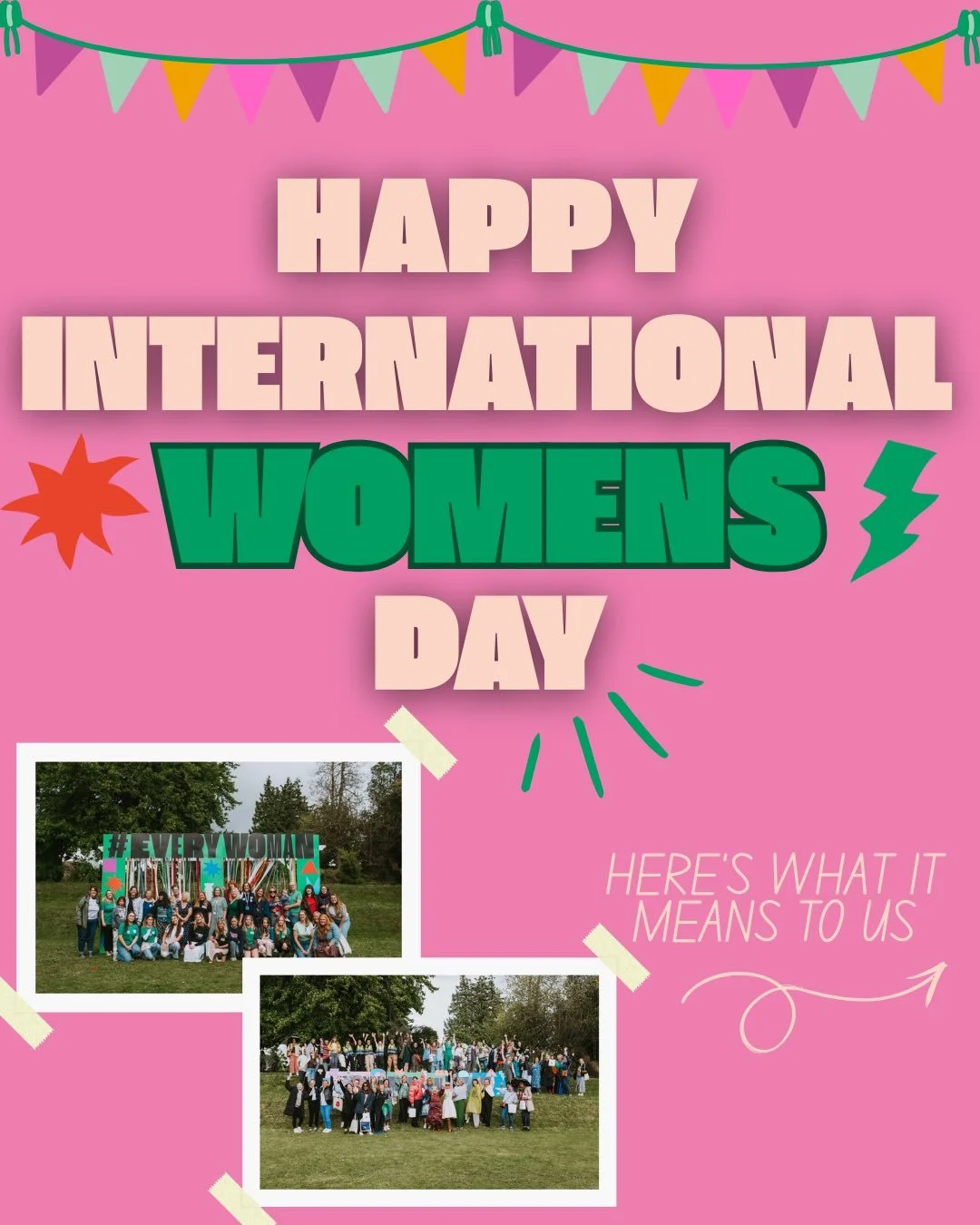 Happy international women&rsquo;s day!✨✨🩷
Here at EveryWoman we wanted to share what international women&rsquo;s day means to us&hellip;
Let&rsquo;s celebrate and empower women 🕺
Don&rsquo;t forget we are currently offering a 1/3 off ticket prices 