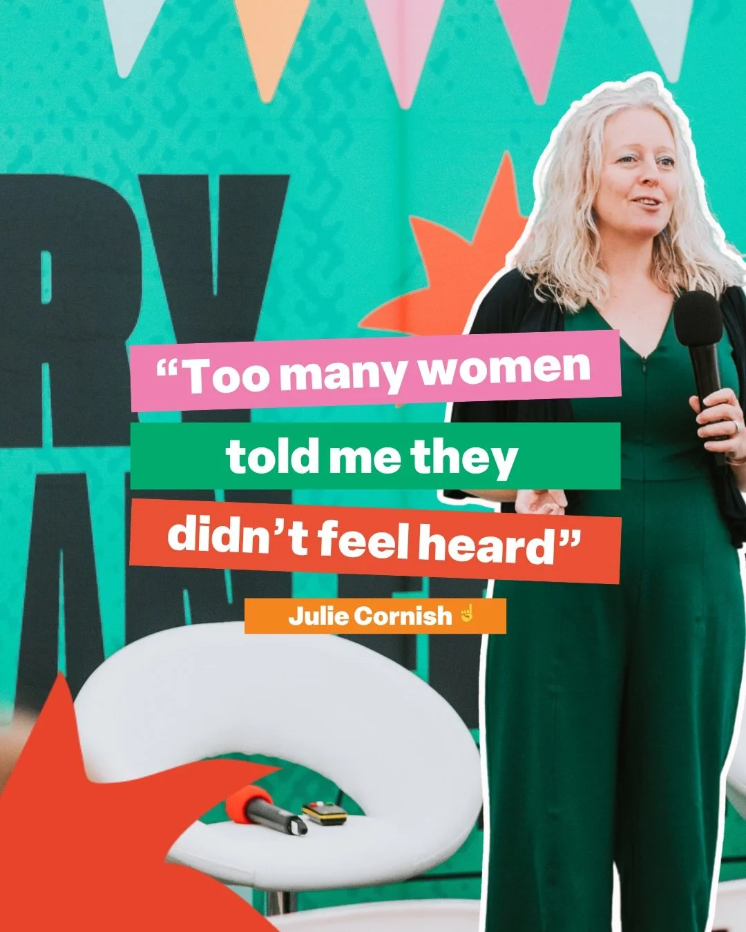 Julie built Everywoman Festival because she was tired of hearing the same story.

Women leaving appointments confused. Carrying questions they&rsquo;d never said out loud. Being told their symptoms were normal.

So she created a space where women did