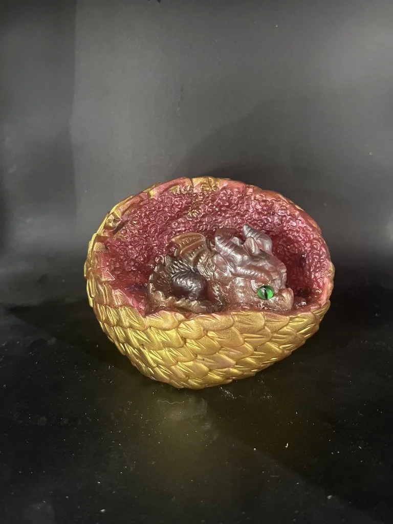 26-242 Lighted Pink Dragon Egg