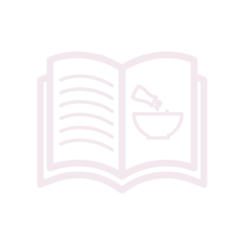 Open cookbook with a bowl and spoon illustration