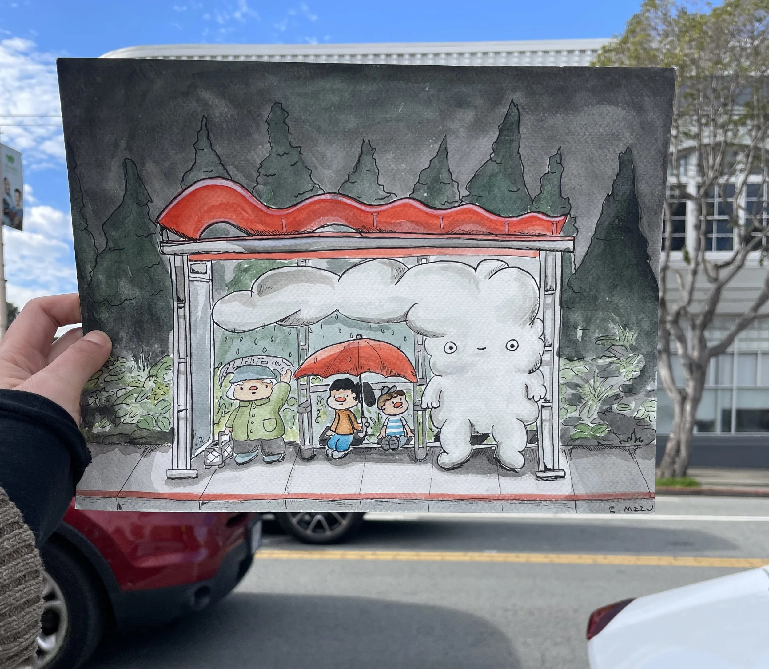 My Neighbor Karl at the Bus Stop