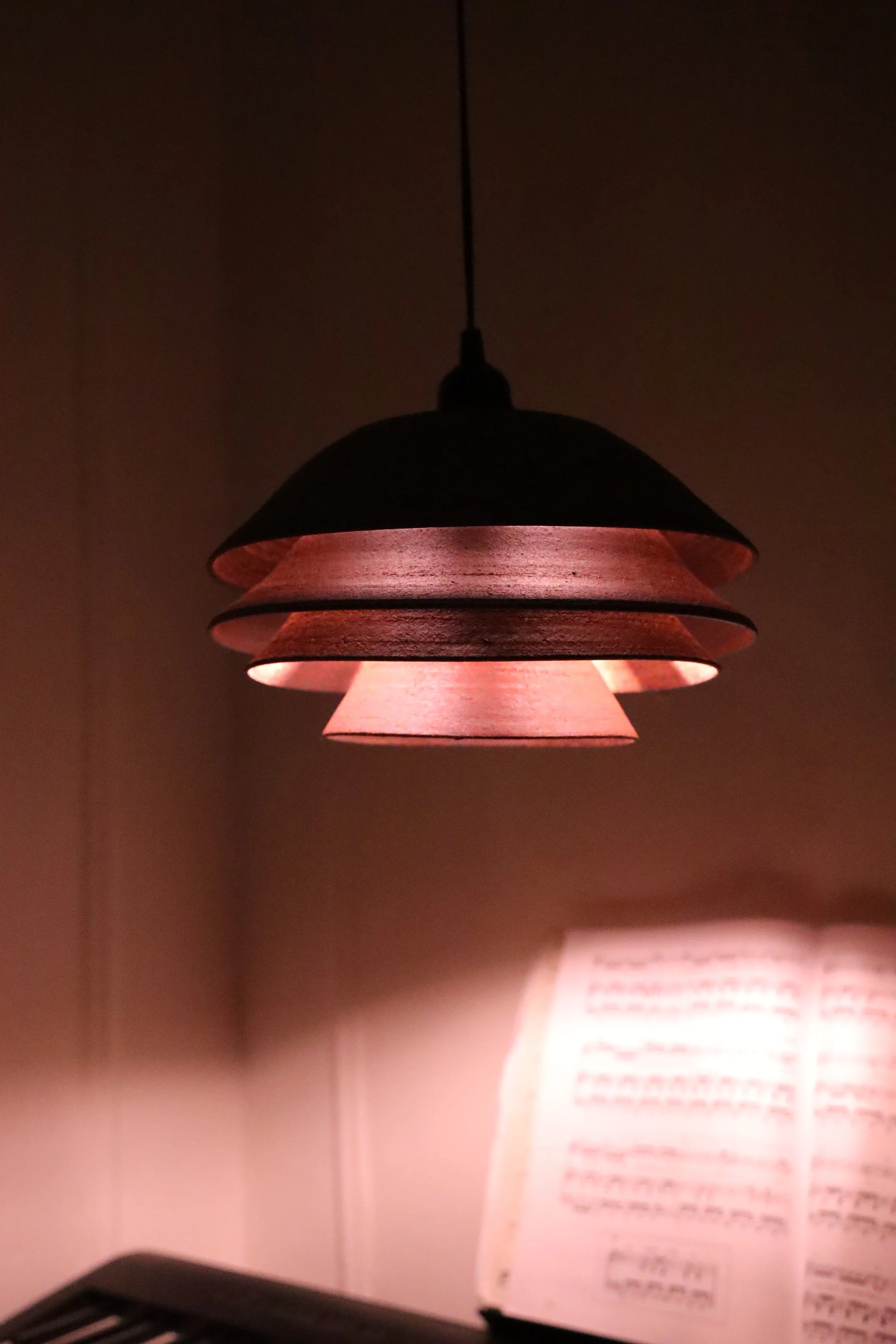 Lumen 002
Dark Stoneware four layer hanging shade