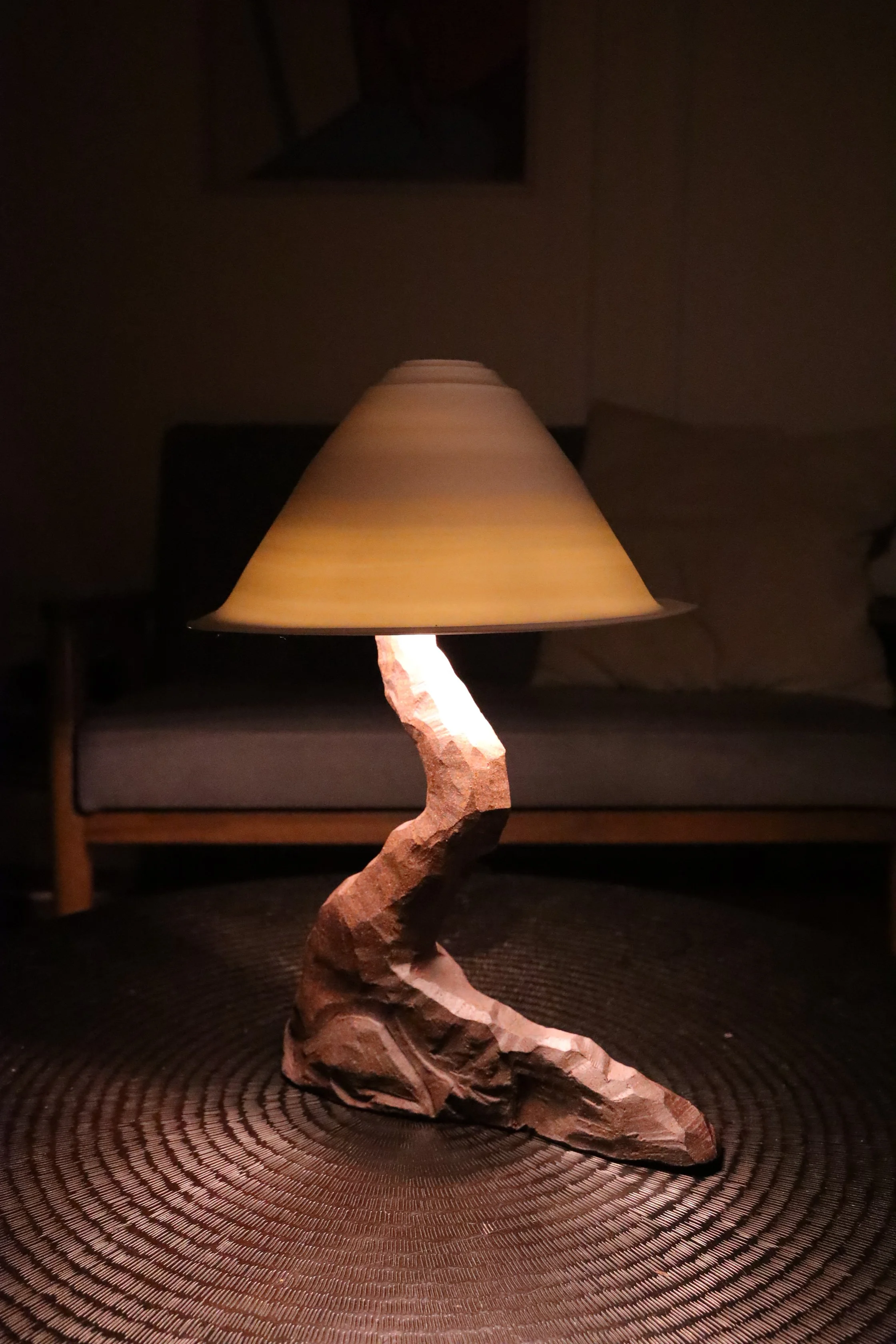 Lumen 003
Dark Stoneware base porcelain shade 