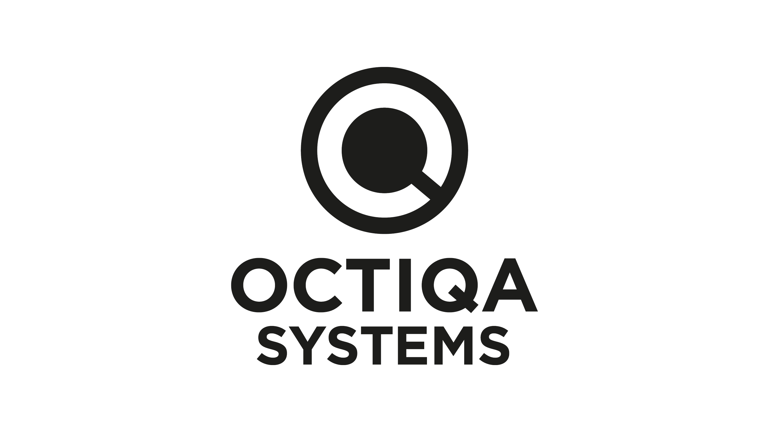 Logotyp för Octiq Systems med ett cirkelformat design. 