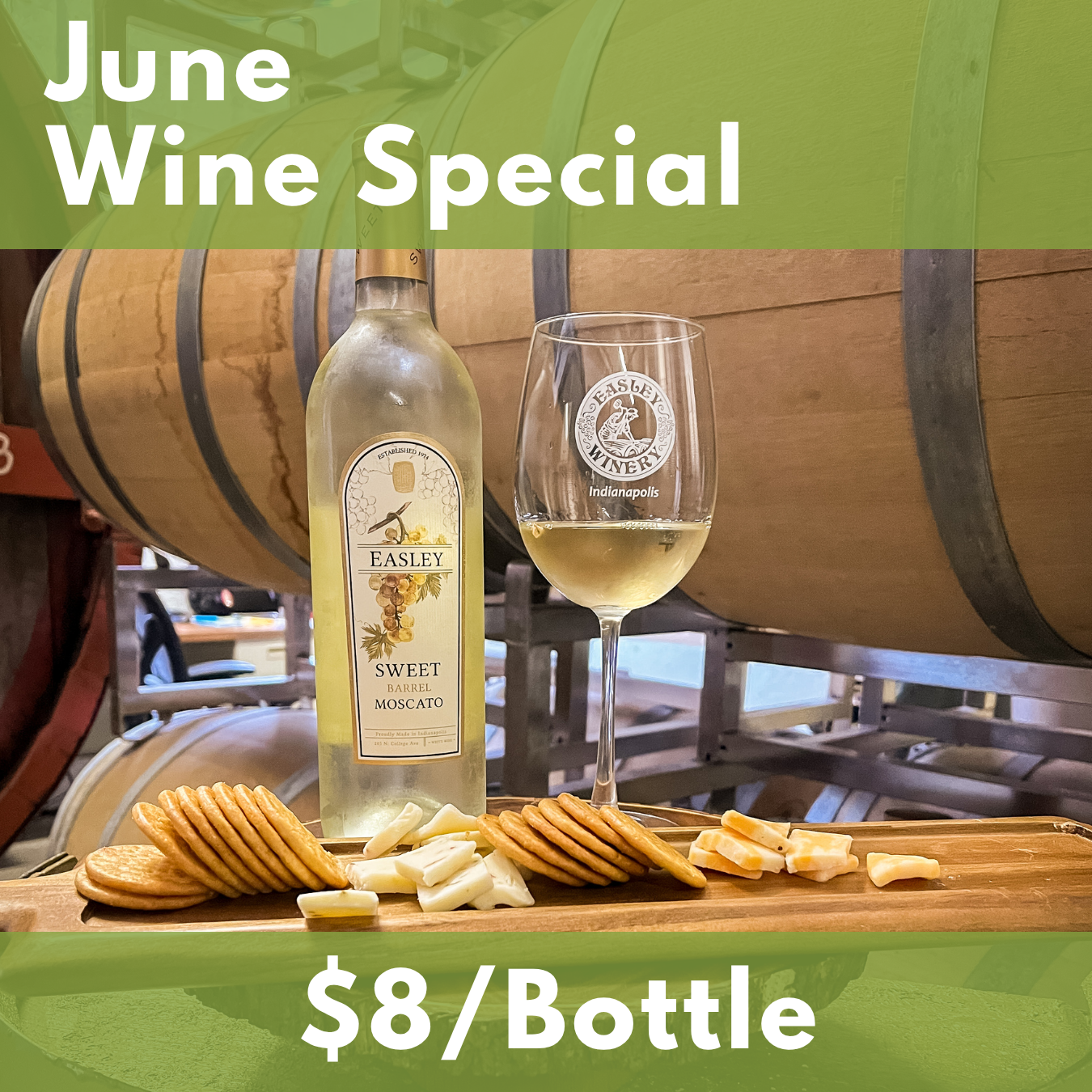Monthly Wine Special: Sweet Barrel Moscato $8 - Save $3.93