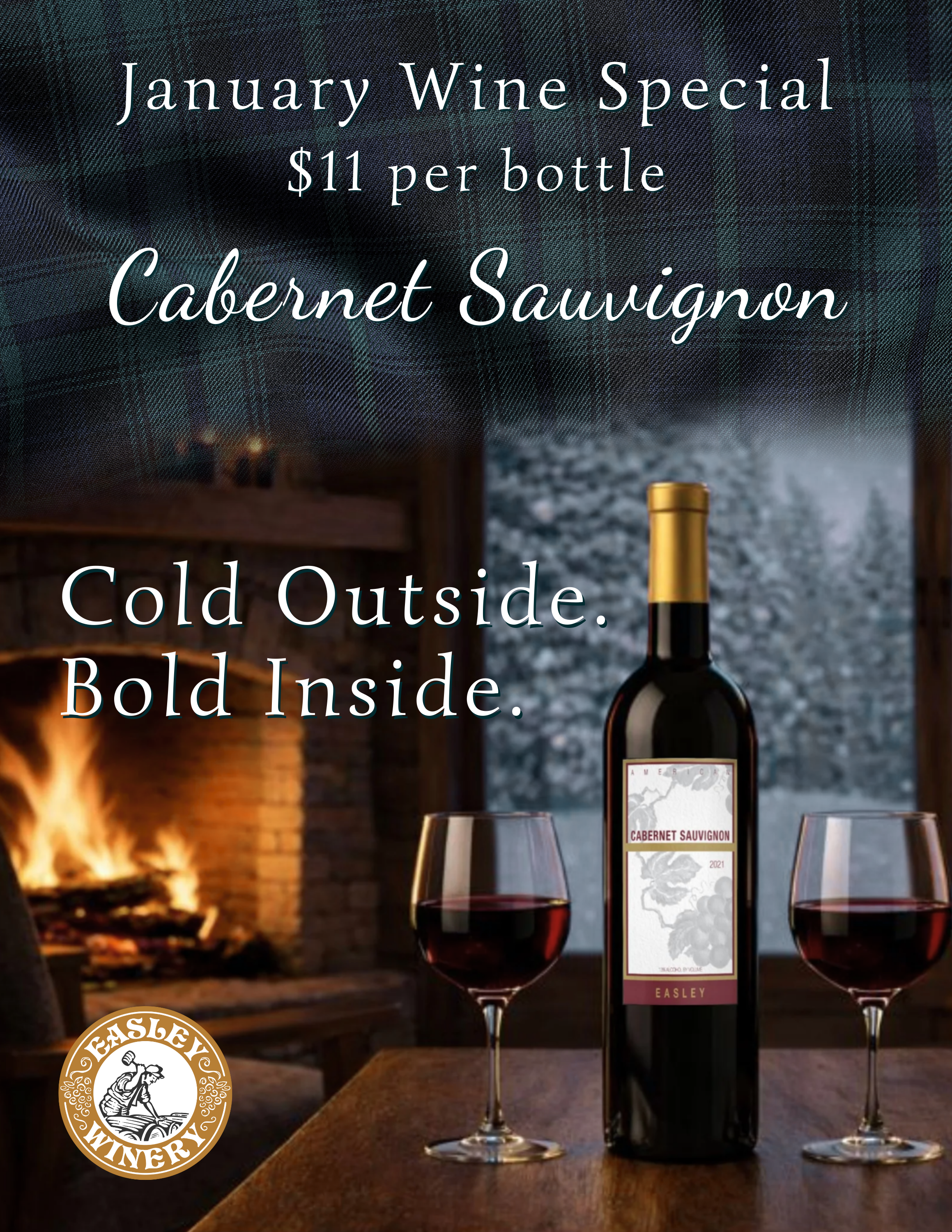 Monthly Wine Special: Cabernet Sauvignon $11/bottle