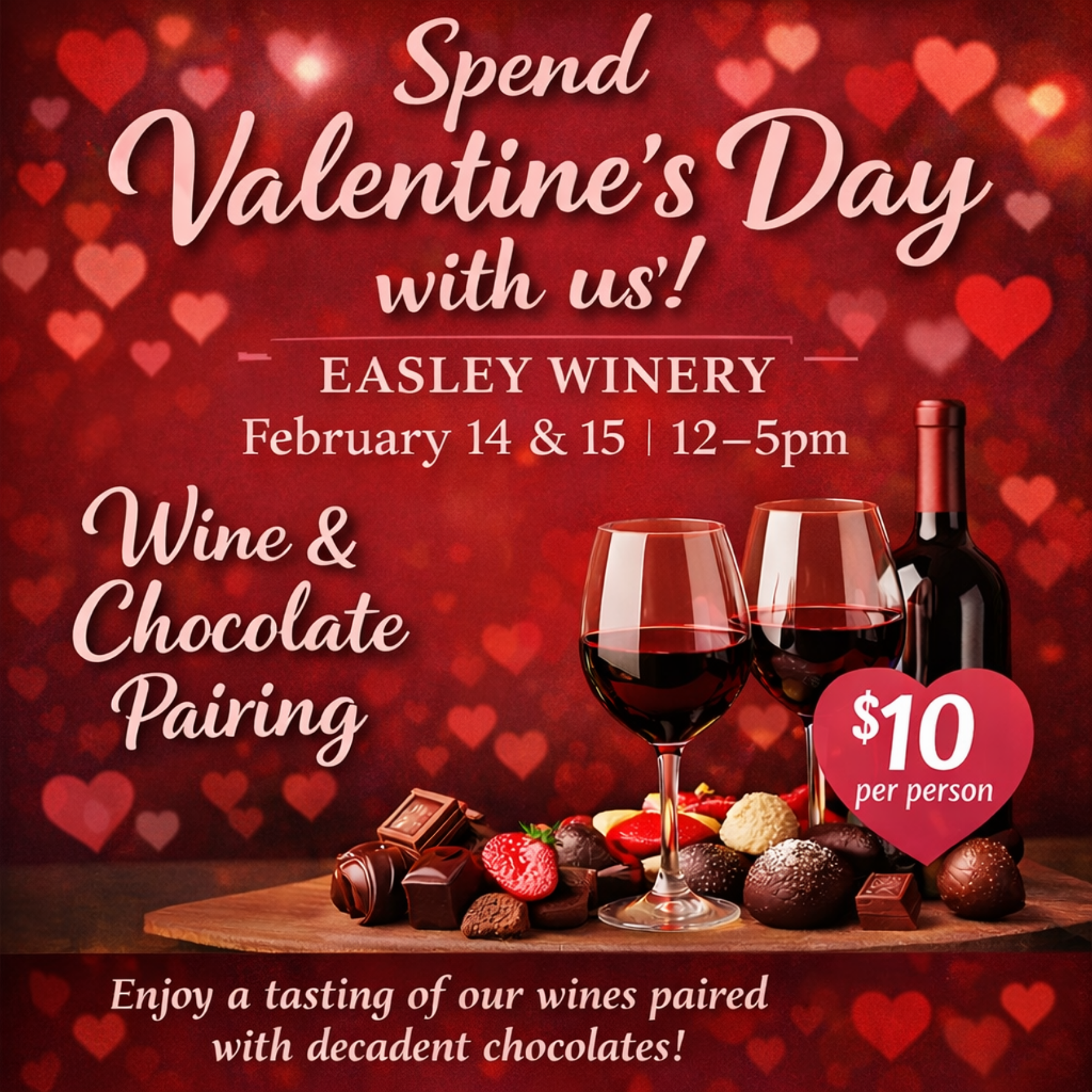 Wine and Chocolate Pairing - Valentine’s Day