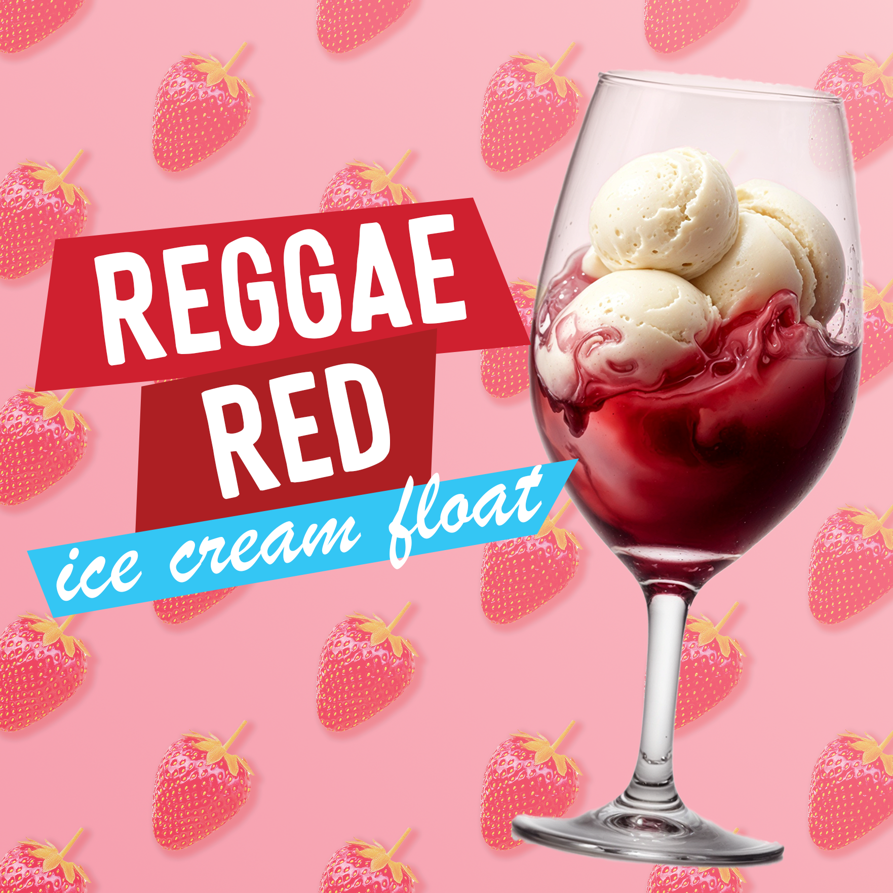 Reggae Red Ice Cream Float