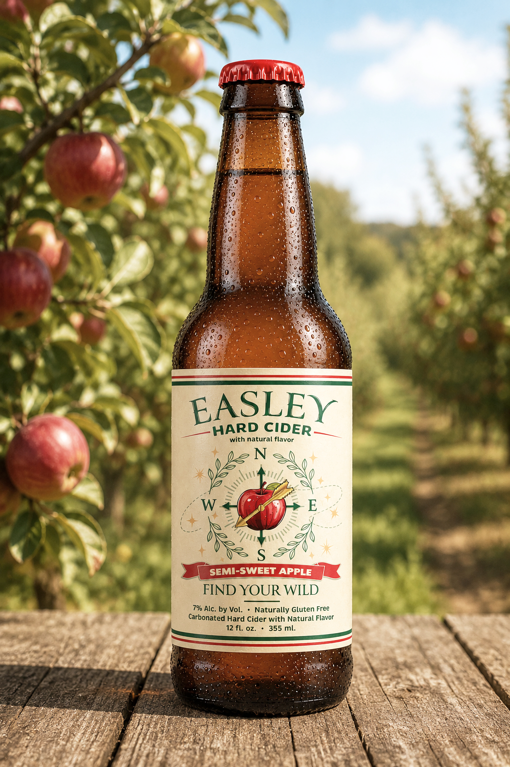Easley Hard Cider. Fresh Apples. Sweet. Alcohol. Indianapolis. Gluten Free.