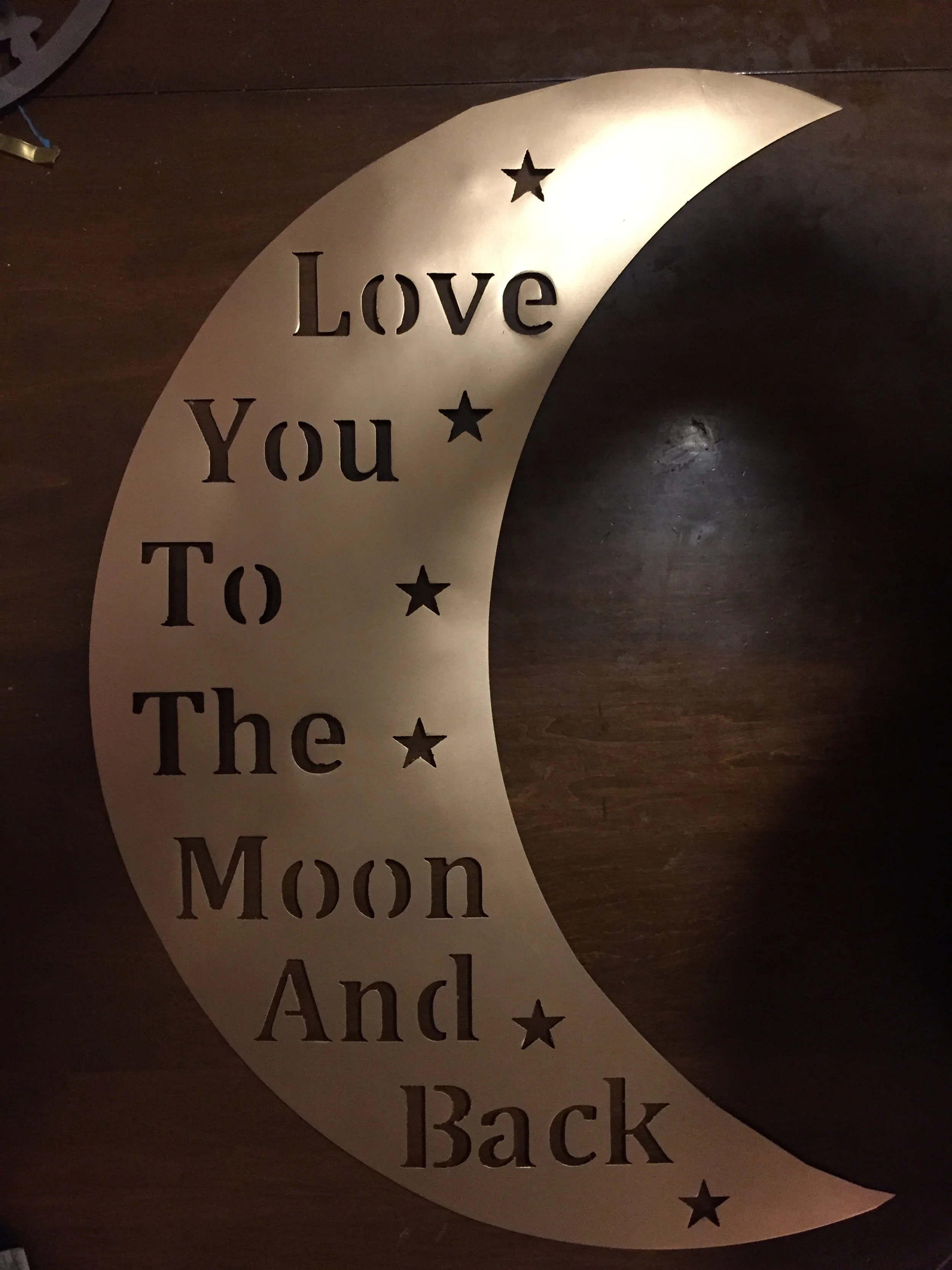 LOVE YOU TO THE MOON  AND BACK 