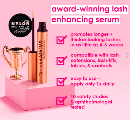 Grande Lash MD is available at holladay spa