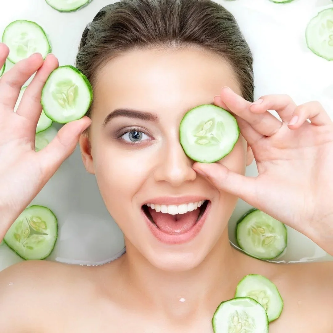 Glowing skin after a facial at Holladay Spa